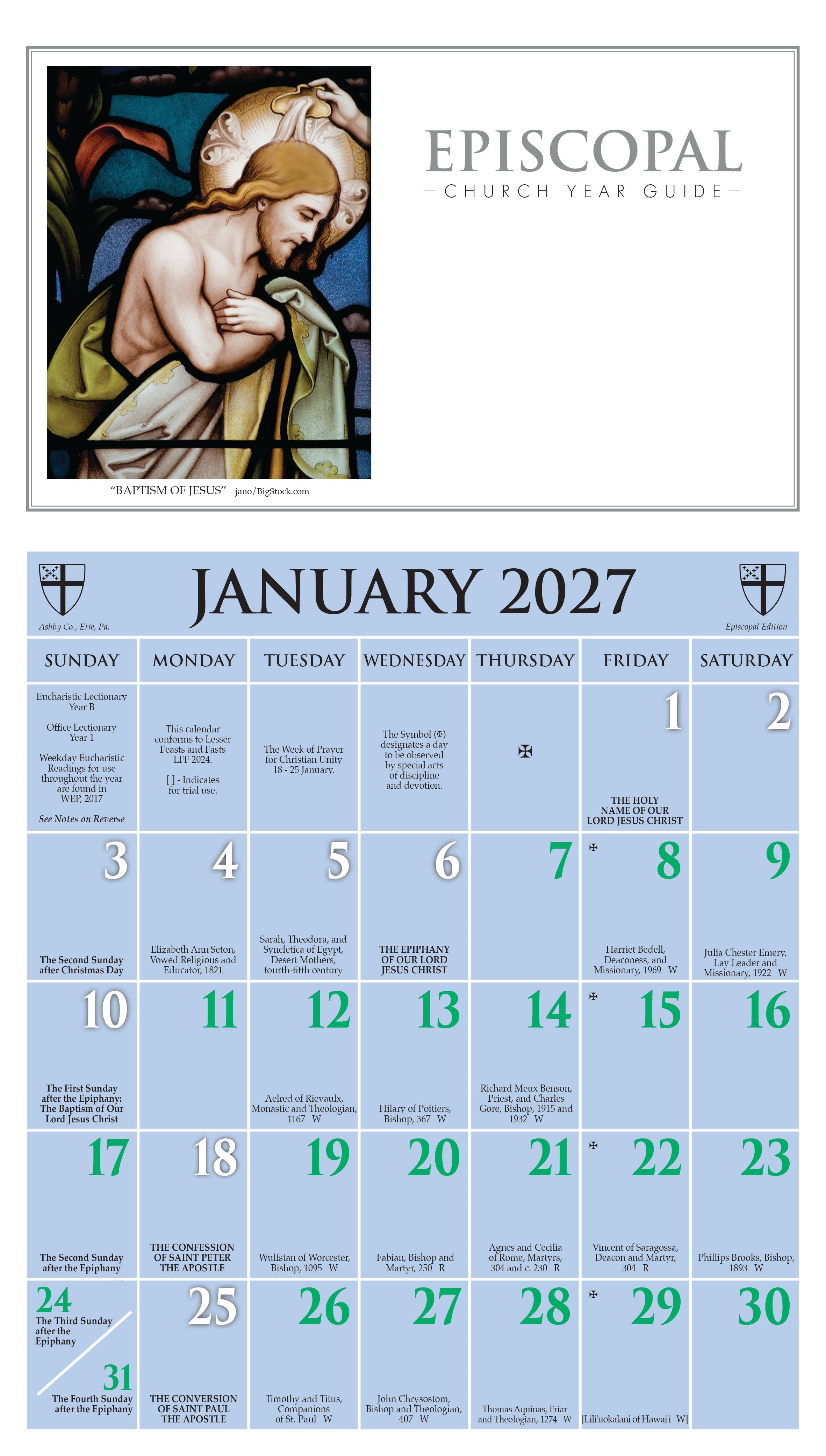 Cover image for 2027 Episcopal Church Year Guide Kalendar, isbn: 9781640658745
